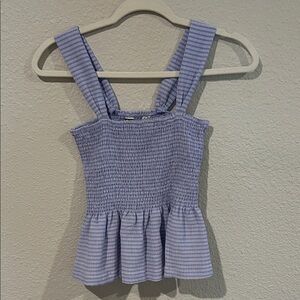 Madewell Texture and Thread Smocked Women's Top size XS